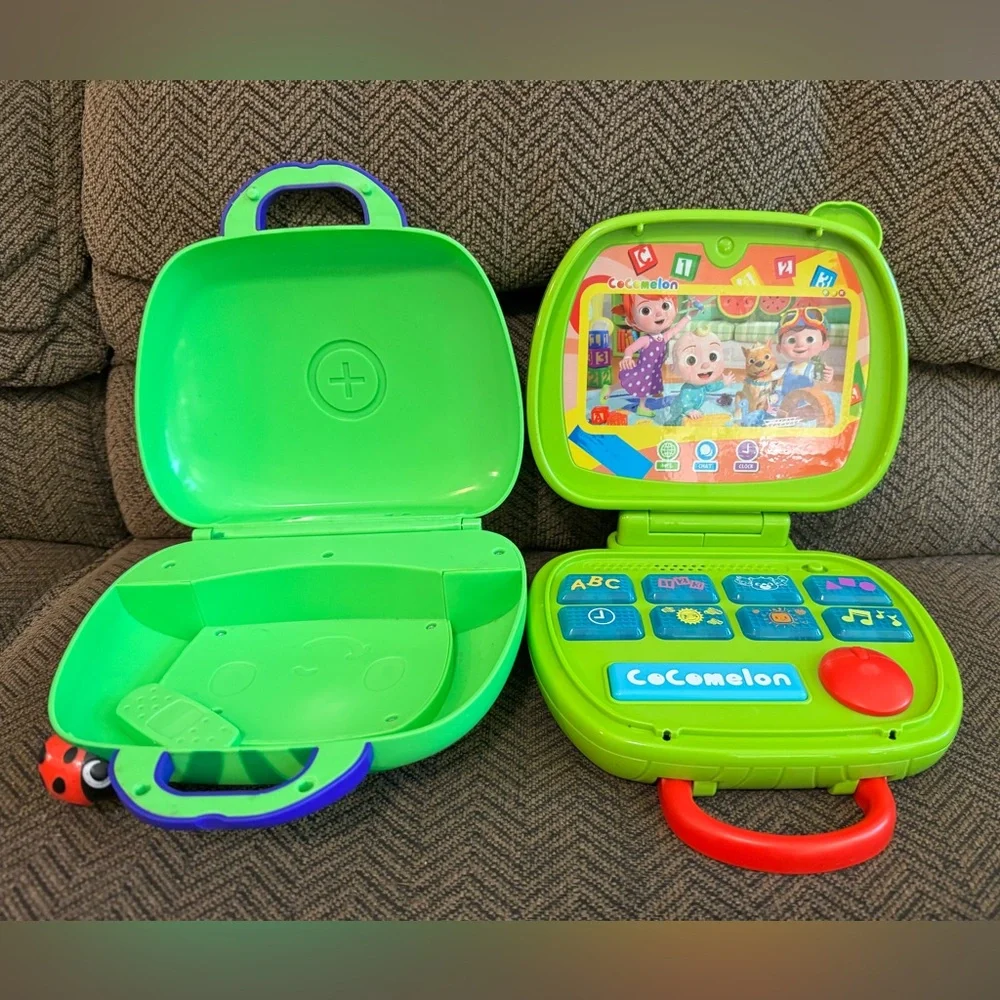 Cocomelon Carrying Case & Play Computer Kids Toys Preloved